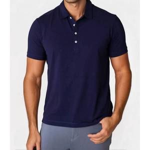 NEW BUKI coolest polo tech shirt in navy